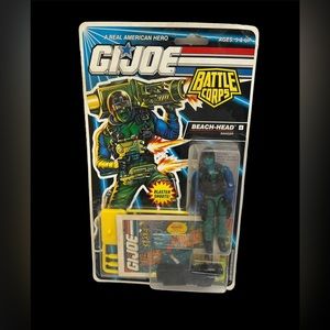 Vintage 1992 Hasbro GI Joe Battle Corps #4 Beach-Head Ranger Figure Complete